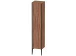 Duravit XViu Hochschrank XV1335LB279 40x36x177cm, schwarz matt, Tür links, nussbaum natur