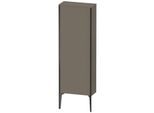 Duravit XViu Halbhochschrank XV1316LB290 50x133x24cm, 1 Tür, schwarz matt, Anschlag links, flannel grey seidenmatt