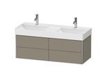 Duravit XSquare Waschtisch-Unterschrank XS416409292 118,4x39,7x46cm, 4 Schubkästen, Steingrau seidenmatt