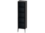Duravit XViu Hochschrank XV1376LB249 50x36x177cm, Glastür, schwarz matt, Tür links, graphit matt
