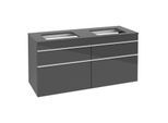 Villeroy und Boch Venticello Waschtisch-Unterschrank A94402FP 125,7 x 60,6 x 50,2 cm, Griff White, Glossy Grey