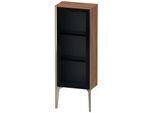 Duravit XViu Halbhochschrank XV1360LB179 40x24x89cm, Glastür, champagner matt, Tür links, nussbaum natur