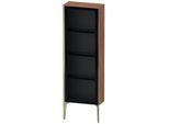 Duravit XViu Halbhochschrank XV1366RB179 50x24x133cm, Glastür, champagner matt, Tür rechts, nussbaum natur