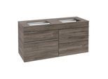 Villeroy und Boch Venticello Waschtisch-Unterschrank A94401RK 125,7x60,6x50,2cm, Griff Chrom, Stone Oak