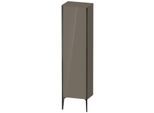 Duravit XViu Hochschrank XV1336LB289 50x36x177cm, schwarz matt, Tür links, flannel grey hochglanz
