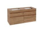 Villeroy und Boch Venticello Waschtisch-Unterschrank A94405RH 125,7x60,6x50,2cm, Griff Copper, Kansas Oak