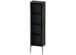 Duravit XViu Halbhochschrank XV1365RB180 40x24x133cm, Glastür, champagner matt, Tür rechts, graphit supermatt