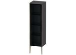 Duravit XViu Halbhochschrank XV1367LB149 40x36x133cm, Glastür, champagner matt, Tür links, graphit matt