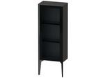 Duravit XViu Halbhochschrank XV1360RB280 40x24x89cm, Glastür, schwarz matt, Tür rechts, graphit supermatt