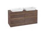 Villeroy und Boch Venticello Waschtisch-Unterschrank A94405VH 125,7 x 60,6 x 50,2 cm, Griff Copper, arizona oak