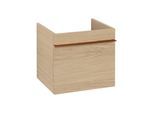 Villeroy und Boch Venticello Waschtisch-Unterschrank A93105VJ 46,6 x 42 x 42,6 cm, Griff Copper, nordic oak