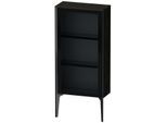 Duravit XViu Halbhochschrank XV1361RB216 50x24x89cm, Glastür, schwarz matt, Tür rechts, Eiche schwarz