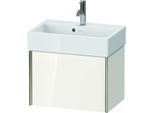 Duravit XViu Waschtisch-Unterschrank XV42160B122 58,4x38,4x39,7cm, 1 Auszug, champagner matt, weiß hochglanz