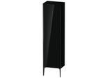 Duravit XViu Hochschrank XV1336LB240 50x36x177cm, schwarz matt, Tür links, schwarz hochglanz
