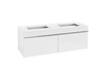 Villeroy und Boch Venticello Waschtisch-Unterschrank A94901DH 125,7 x 43,6 x 50,2 cm, Griff Chrom, Glossy White