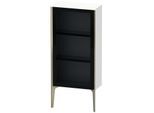 Duravit XViu Halbhochschrank XV1361RB118 50x24x89cm, Glastür, champagner matt, Tür rechts, weiß matt