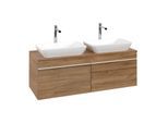 Villeroy und Boch Venticello Waschtisch-Unterschrank A94902RH 125,7x43,6x50,2cm, Griff White, Kansas Oak