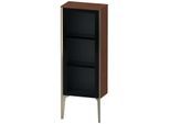 Duravit XViu Halbhochschrank XV1360RB113 40x24x89cm, Glastür, champagner matt, Tür rechts, amerikanischer nussbaum