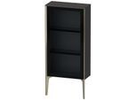 Duravit XViu Halbhochschrank XV1361RB180 50x24x89cm, Glastür, champagner matt, Tür rechts, graphit supermatt
