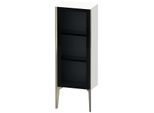 Duravit XViu Halbhochschrank XV1360RB118 40x24x89cm, Glastür, champagner matt, Tür rechts, weiß matt