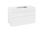 Villeroy und Boch Venticello Waschtisch-Unterschrank A94102MS 95,7 x 60,6 x 50,2 cm, Waschtisch mittig, Griff White, White Matt