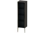 Duravit XViu Halbhochschrank XV1367LB180 40x36x133cm, Glastür, champagner matt, Tür links, graphit supermatt