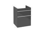 Villeroy und Boch Venticello Waschtisch-Unterschrank A92202FP 46,6 x 59 x 42,5 cm, Griff White, Glossy Grey