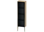 Duravit XViu Halbhochschrank XV1365LB171 40x24x133cm, Glastür, champagner matt, Tür links, mediterrane eiche