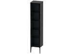 Duravit XViu Hochschrank XV1375LB249 40x36x177cm, Glastür, schwarz matt, Tür links, graphit matt
