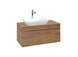 Villeroy und Boch Venticello Waschtisch-Unterschrank A94701RH 95,7x43,6x50,2cm, Waschtisch links, Griff Chrom, Kansas Oak
