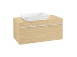 Villeroy und Boch Venticello Waschtisch-Unterschrank A94702VJ 95,7 x 43,6 x 50,2 cm, Waschtisch links, Griff White, nordic oak