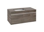 Villeroy und Boch Venticello Waschtisch-Unterschrank A94702RK 95,7x43,6x50,2cm, Waschtisch links, Griff White, Stone Oak