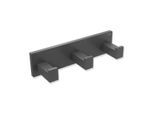 Hewi System 900 Q Hakenleiste 900Q90.00360SC pulverbeschichtet dunkelgrau perlglimmer tiefmatt, aus Edelstahl, 155x40x44mm