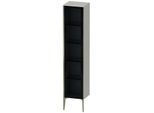 Duravit XViu Hochschrank XV1375LB107 40x36x177cm, Glastür, champagner matt, Tür links, betongrau matt
