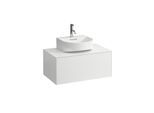 LAUFEN Sonar Schubladenelement H4054410341701 77,5x34x45,5cm, 1 Schublade, Weiß matt