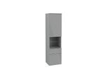 Villeroy und Boch Venticello Hochschrank A95211RA 40,4 x 154,6 x 37,2 cm, rechts, Griff Chrom, Glass Glossy Grey