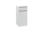 Villeroy und Boch Venticello Seitenschrank A95015RE 40,4 x 86,6 x 37,2 cm, Anschlag rechts, Griff Copper, Glass Glossy White