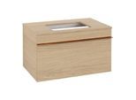 Villeroy und Boch Venticello Waschtisch-Unterschrank A94505VJ 75,7 x 43,6 x 50,2 cm, Griff Copper, nordic oak