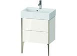 Duravit XViu Waschtisch-Unterschrank XV44580B122 58,4x38,4x49,3cm, 2 Auszüge, champagner matt, weiß hochglanz