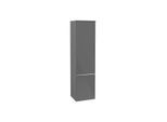 Villeroy und Boch Venticello Hochschrank A95101FP 40,4 x 154,6 x 37,2 cm, links, Griff Chrom, Glossy Grey