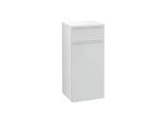 Villeroy und Boch Venticello Seitenschrank A95012RE 40,4 x 86,6 x 37,2 cm, Anschlag rechts, Griff White, Glass Glossy White