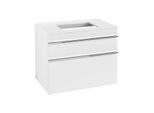 Villeroy und Boch Venticello Waschtisch-Unterschrank A94001MS 75,7 x 60,6 x 50,2 cm, Griff Chrom, White Matt