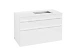 Villeroy und Boch Venticello Waschtisch-Unterschrank A94302DH 95,7 x 60,6 x 50,2 cm, Waschtisch rechts, Griff White, Glossy White