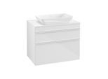 Villeroy und Boch Venticello Waschtisch-Unterschrank A94002DH 75,7 x 60,6 x 50,2 cm, Griff White, Glossy White