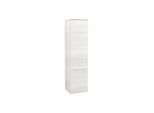 Villeroy und Boch Venticello Hochschrank A95102E8 40,4 x 154,6 x 37,2 cm, links, Griff White, White Wood