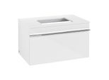 Villeroy und Boch Venticello Waschtisch-Unterschrank A94501DH 75,7 x 43,6 x 50,2 cm, Griff Chrom, Glossy White