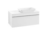 Villeroy und Boch Venticello Waschtisch-Unterschrank A94801MS 95,7 x 43,6 x 50,2 cm, Waschtisch rechts, Griff Chrom, White Matt