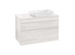 Villeroy und Boch Venticello Waschtisch-Unterschrank A94302E8 95,7 x 60,6 x 50,2 cm, Waschtisch rechts, Griff White, White Wood