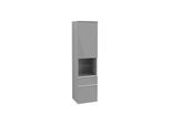 Villeroy und Boch Venticello Hochschrank A95202RA 40,4 x 154,6 x 37,2 cm, links, Griff White, Glass Glossy Grey
