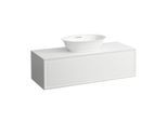 LAUFEN The new classic Schubladenelement/Sideboard H4060210851701 117,5x34,5x45,5cm, 1 Schublade, Waschtisch Ausschnitt mittig, Weiß matt